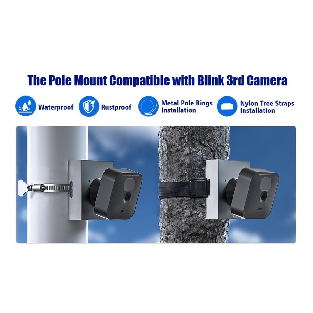 Solar Panel Mount Camera Bracket Outdoor Surveillance Pole And Tree Mounting