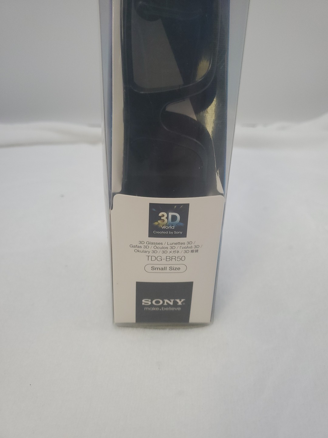 Sony TDG-BR50 3D Glasses Black Size Small NEW In Box Bravia