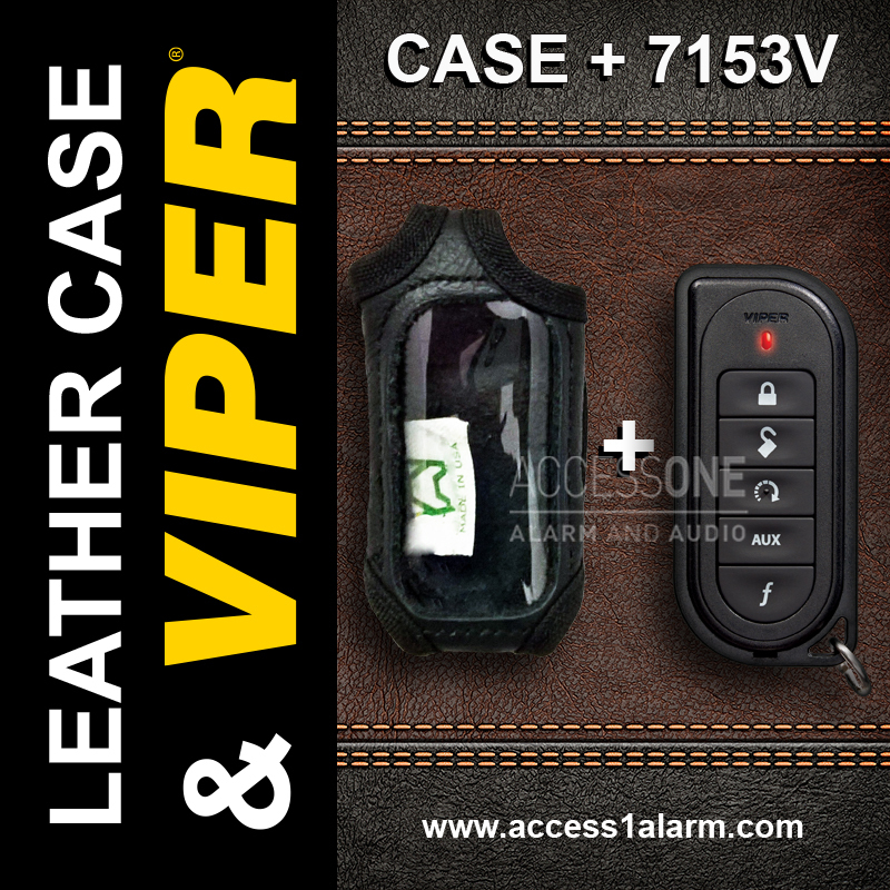 Viper 7153V 1-Way Remote Control WITH High Quality Leather Case For Viper 5601