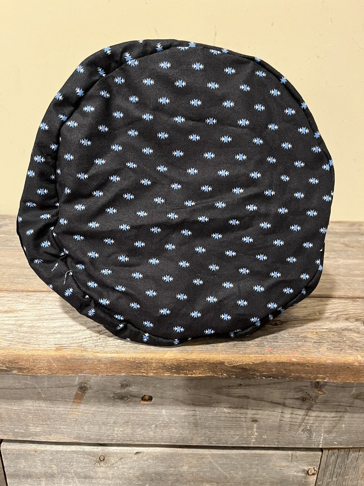 Vera Bradley Lined Ditty Drawstring Bag in Alpine Black Pattern Made in USA