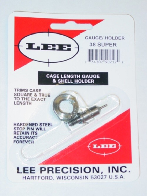LEE 90217 38 SUPER Case Length Gauge & Shell Holder