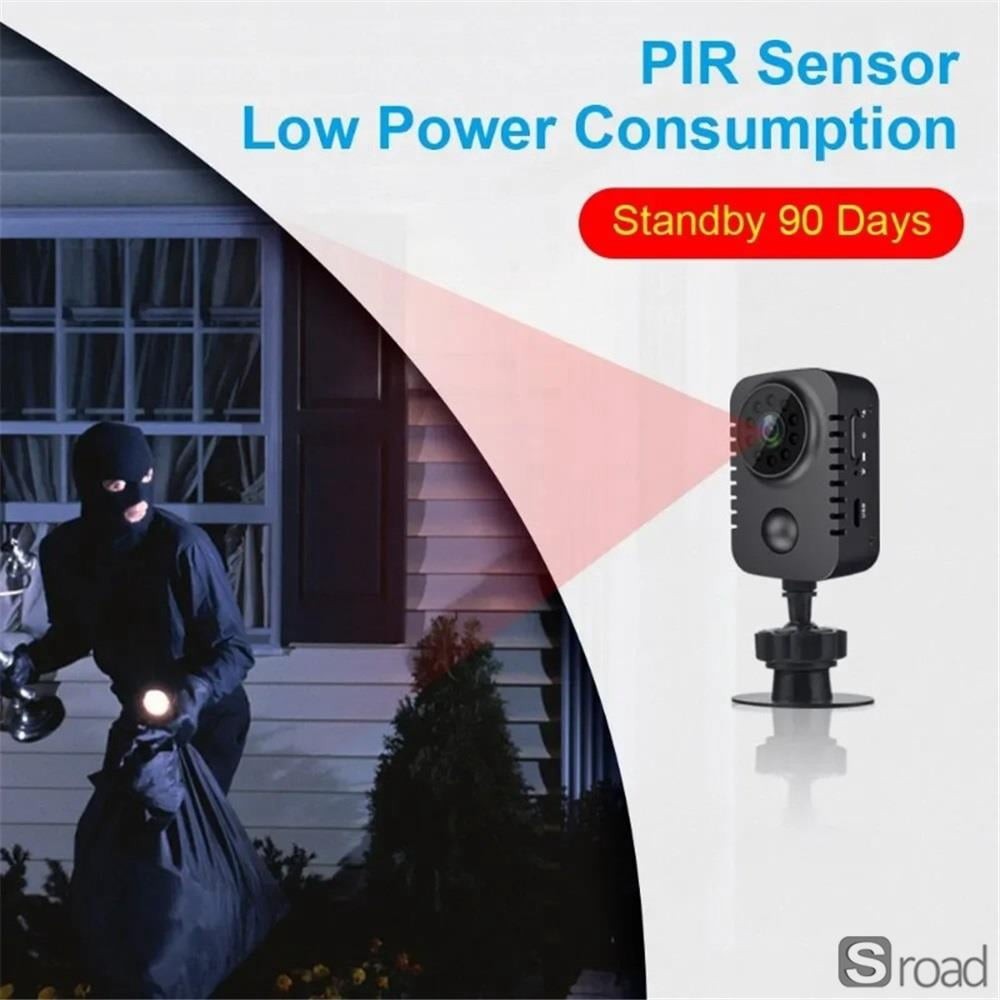 1080P Portable Mini Camera With Night Vision & Motion Detection For Security