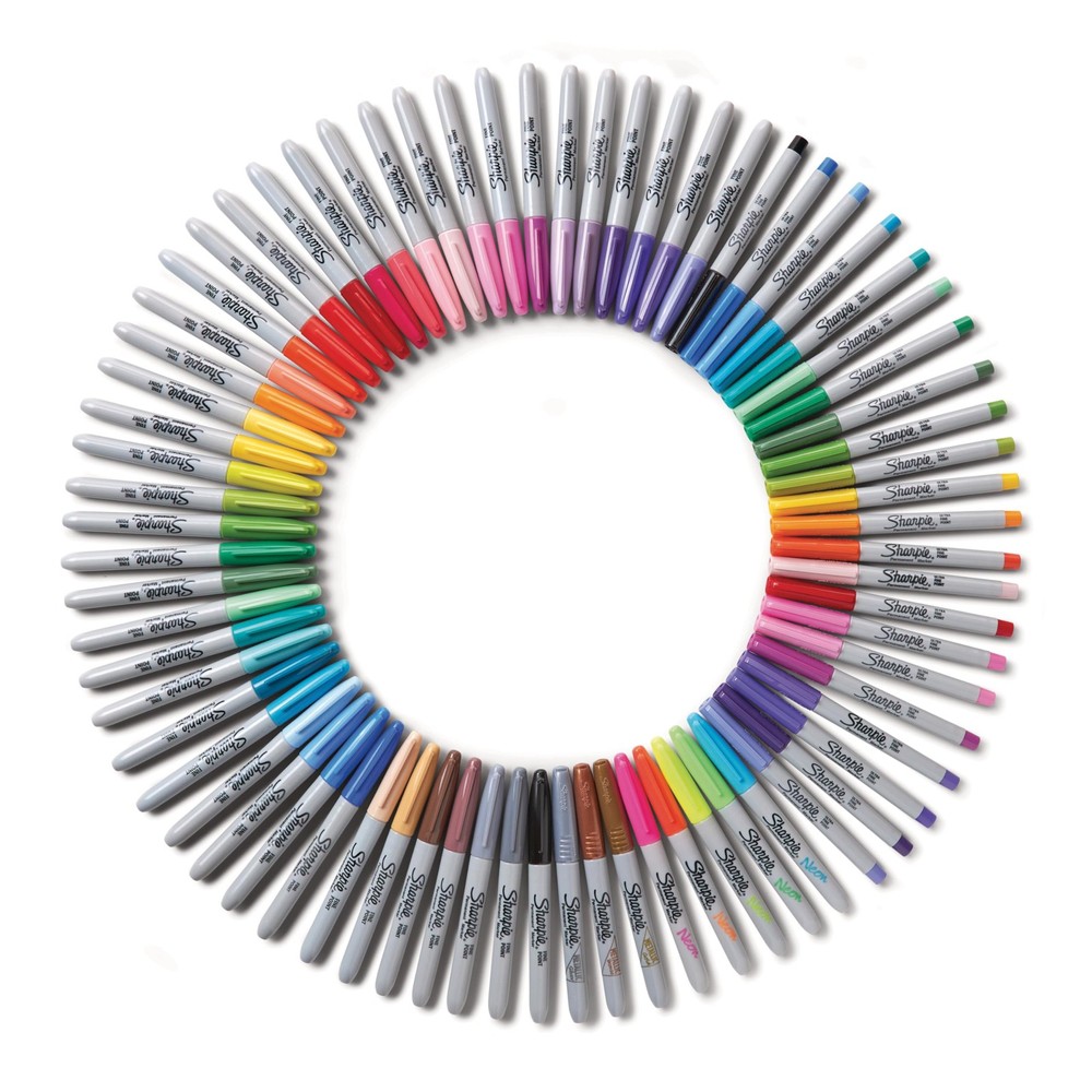72 Count Sharpie Permanent Markers Set - Fine Ultra Fine Tips