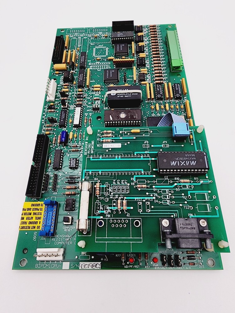 Benshaw PC-1362 BIPCM1CPU Redistart Micro Computer Card Circuit Board Assembly
