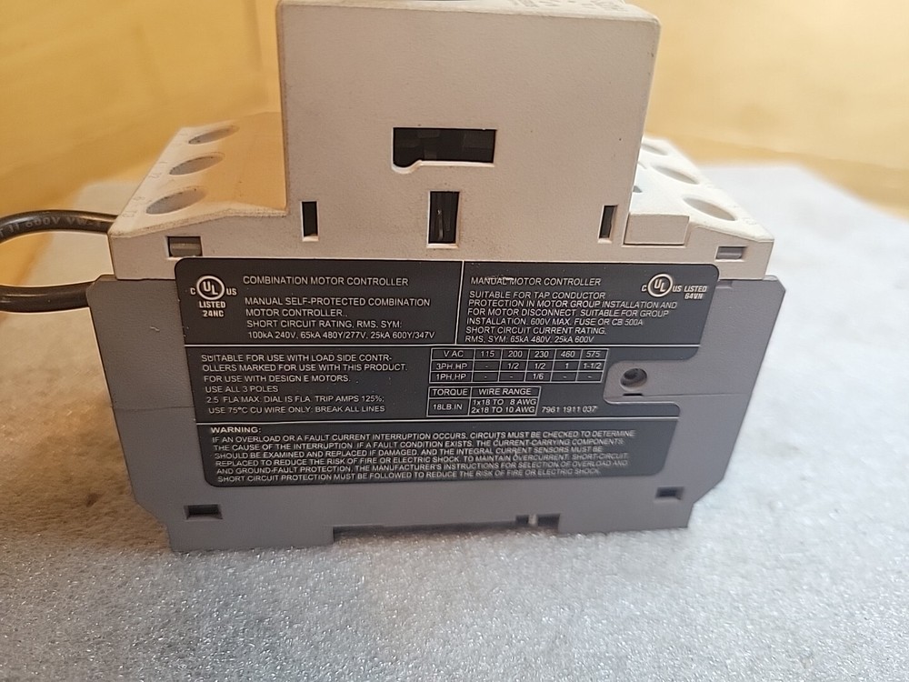 Cerus CMS-32H, Combination Motor Controller (New, No Factory Packaging)