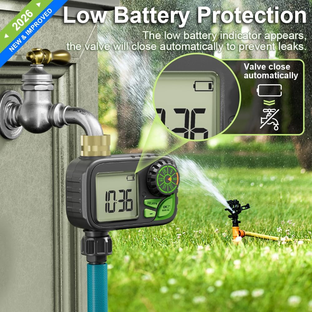 Sprinkler Timer Water Hose Timer - Programmable Digital Irrigation Outdoor Water