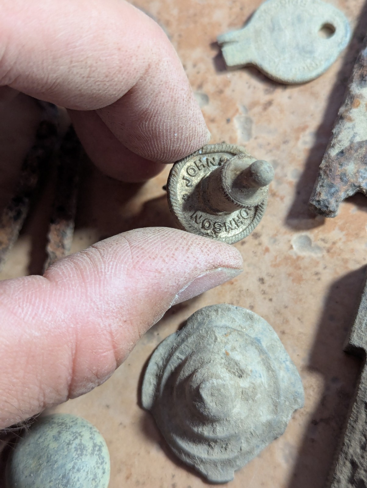 Dug Relics Vintage Iron Door Hardware Buckles Glasses Brass Key Bottle Openers