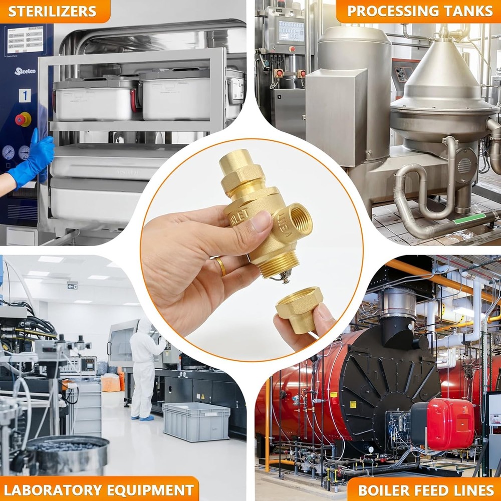 𝙉𝙚𝙬 1/2" 9D-M3 Dual Check Valve Backflow Preventer with Intermediate At