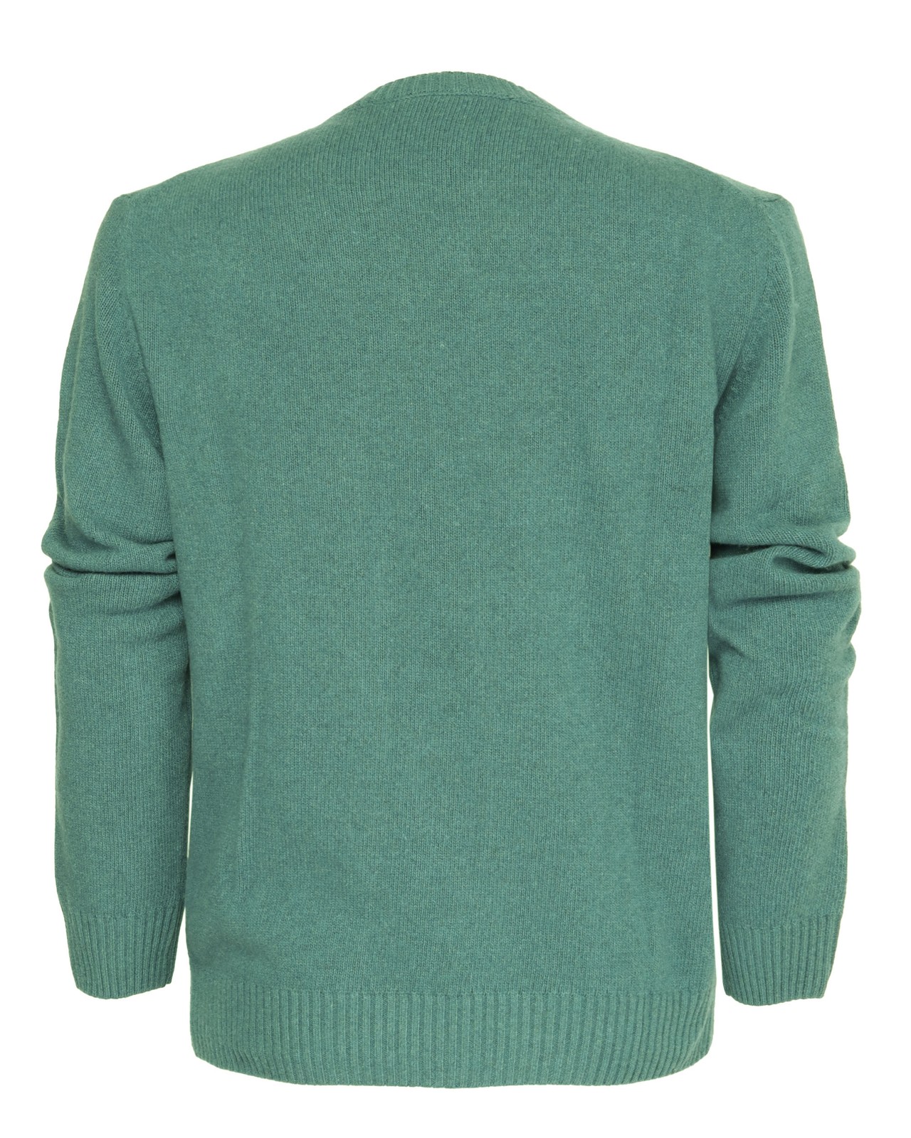 NWT EZZELINO SWEATER 100% pure cashmere 4-ply green luxury Italy L