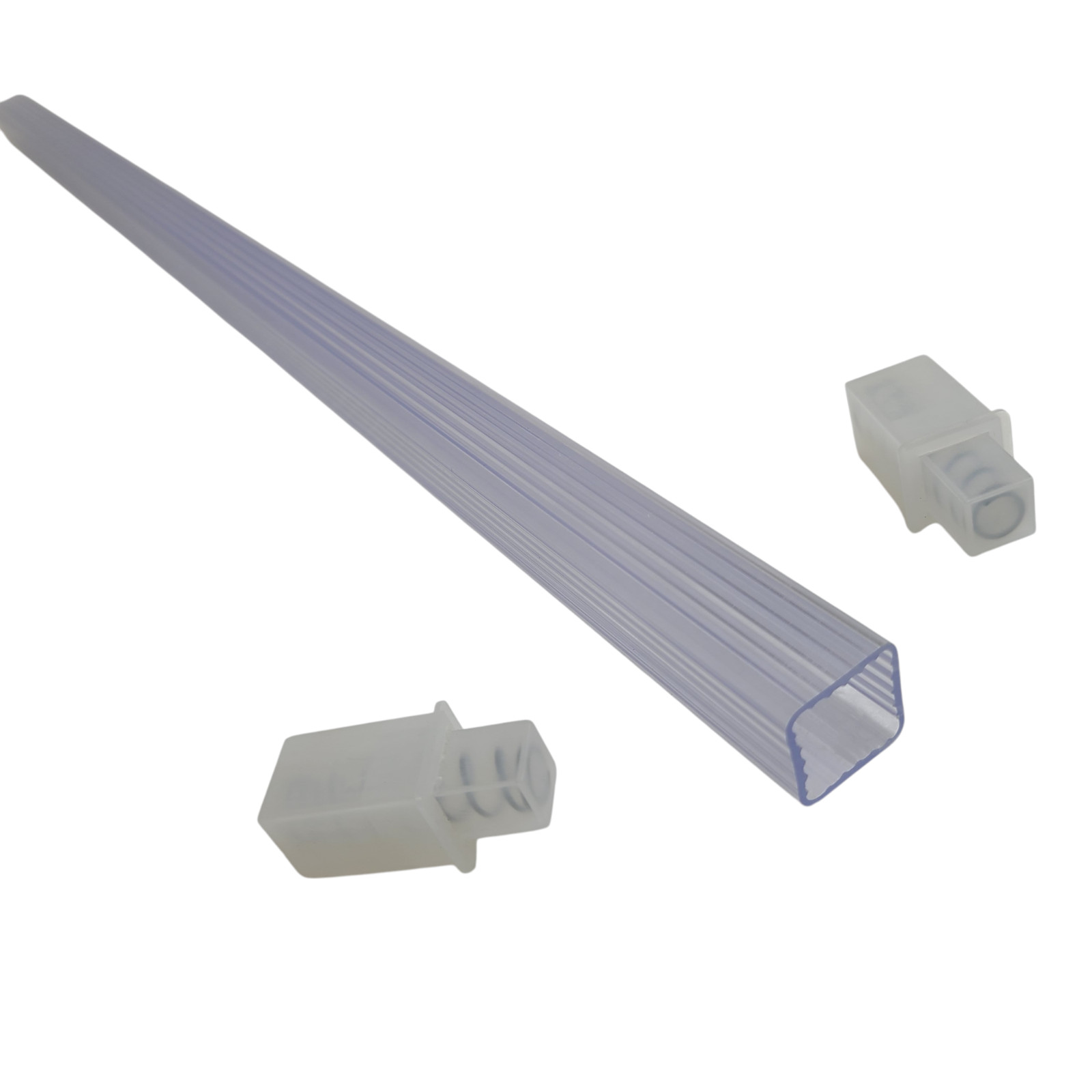 Clear Acrylic Towel Bar Rod Spring Rack 24 inch Mid Century Modern Vintage Retro