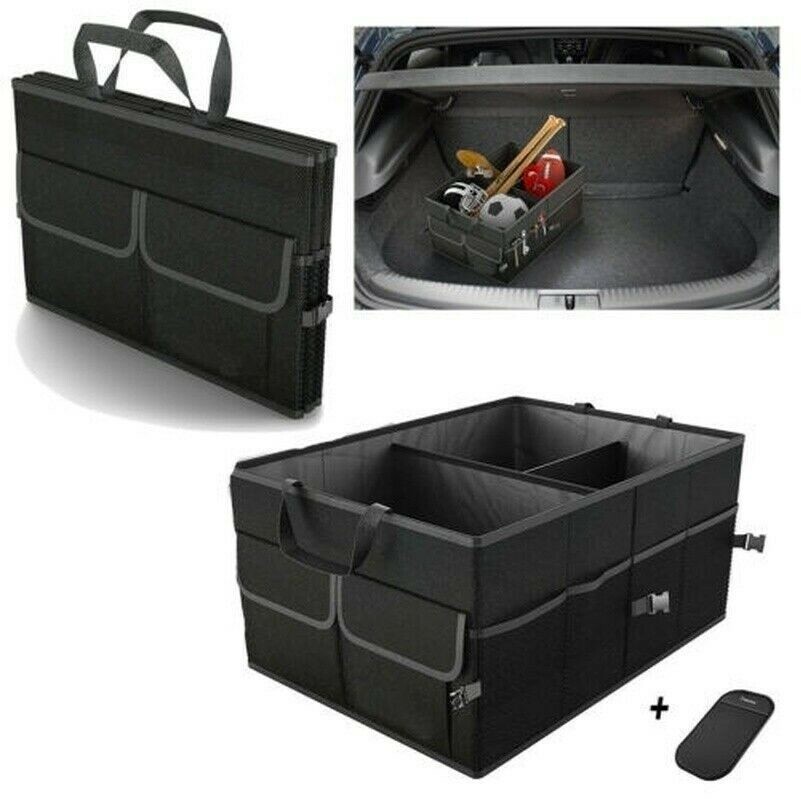Trunk Cargo Organizer Folding Caddy Storage Collapse Bag Bin Car Truck SUV Boxes