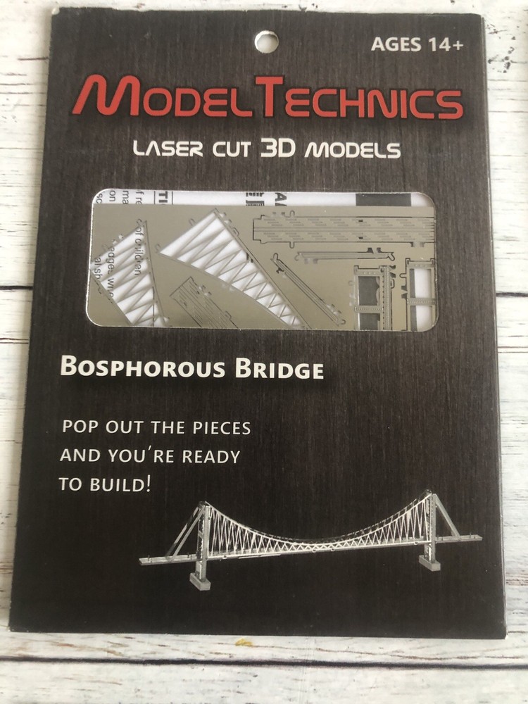 Model Technics Laser Cut 3D Models, 4 Pack. New. Sealed.
