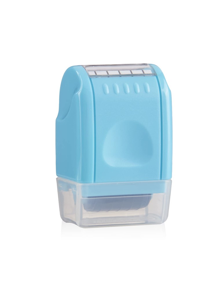 5-Line Music Staff Rolling Ink Pattern Teacher Stamp Refillable Lt. Blue