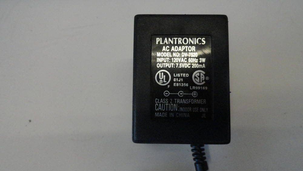 Plantronics DV-7520 Power Supply Adapter