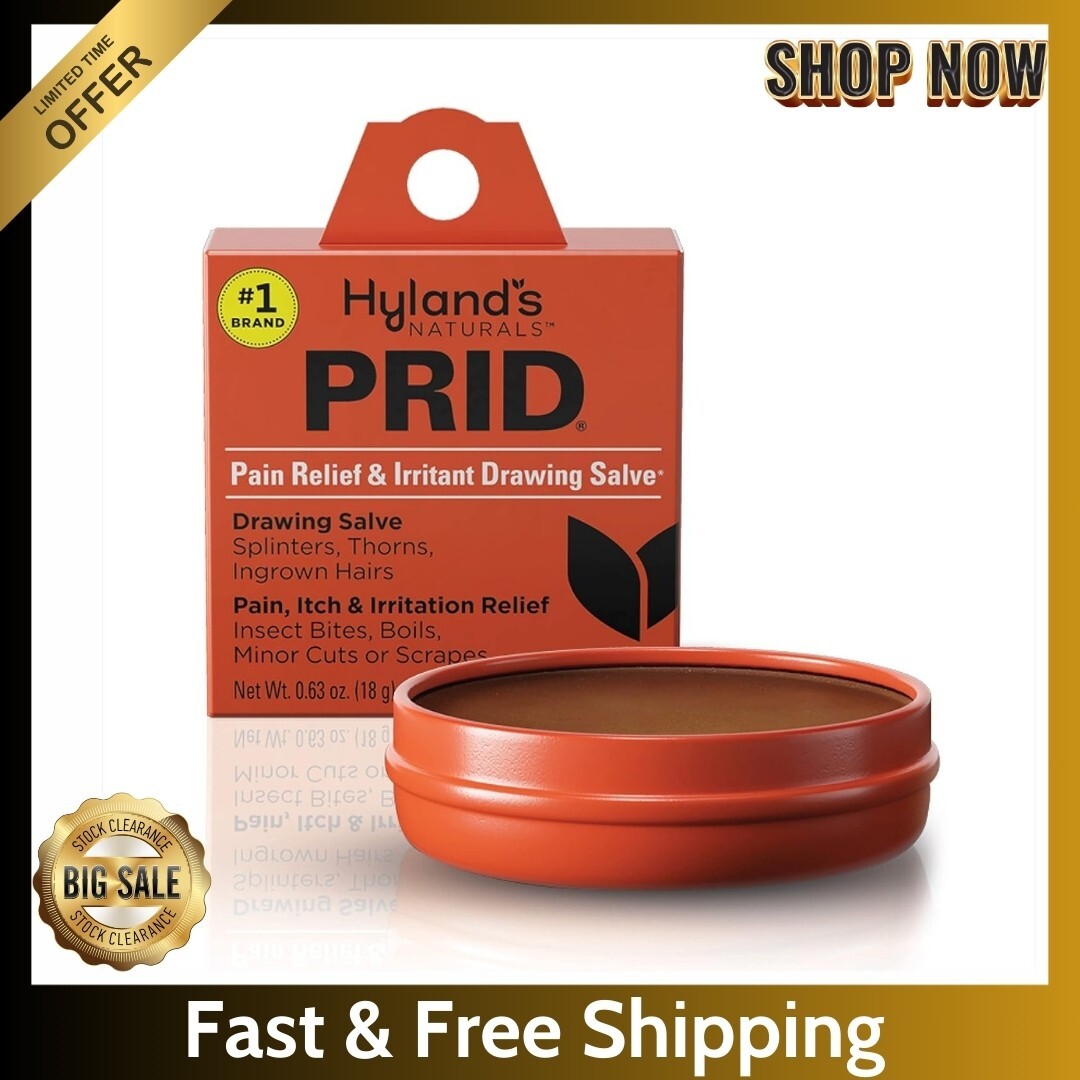 Hyland's PRID Drawing Salve, Topical Skin Irritation Relief, For Splinters, NEW!
