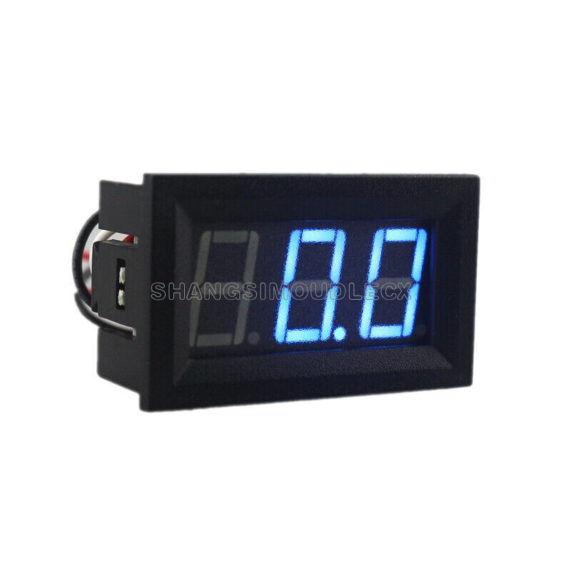 Mini Digital Voltmeter 0-99.9V Blue LED Vehicles Motor Voltage Panel Meter