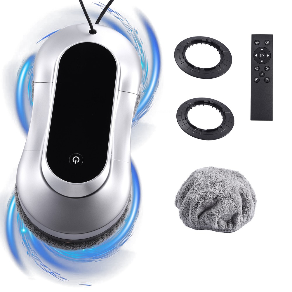 Window Cleaner Robot With Dual Water Spray 70MLAutomatic Cleaning Remote Control
