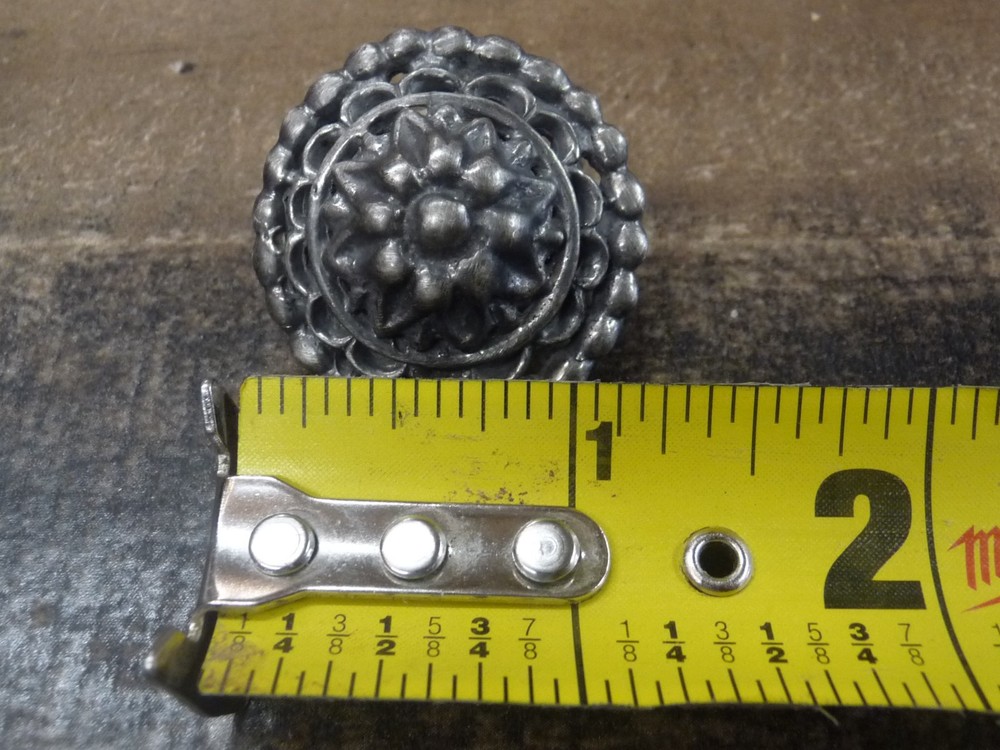 1 1/4" pair of Solid Sterling Silver Conchos