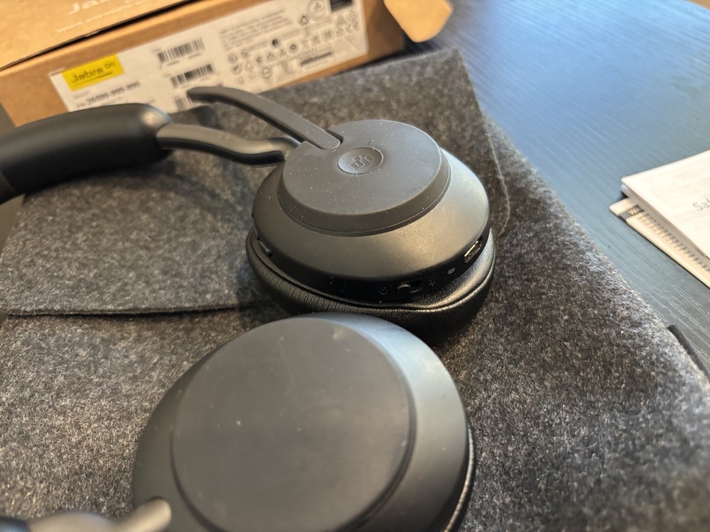 Jabra Evolve2 65 Stereo Wireless Headset (MS Teams, USB-C) - Black No Adapter