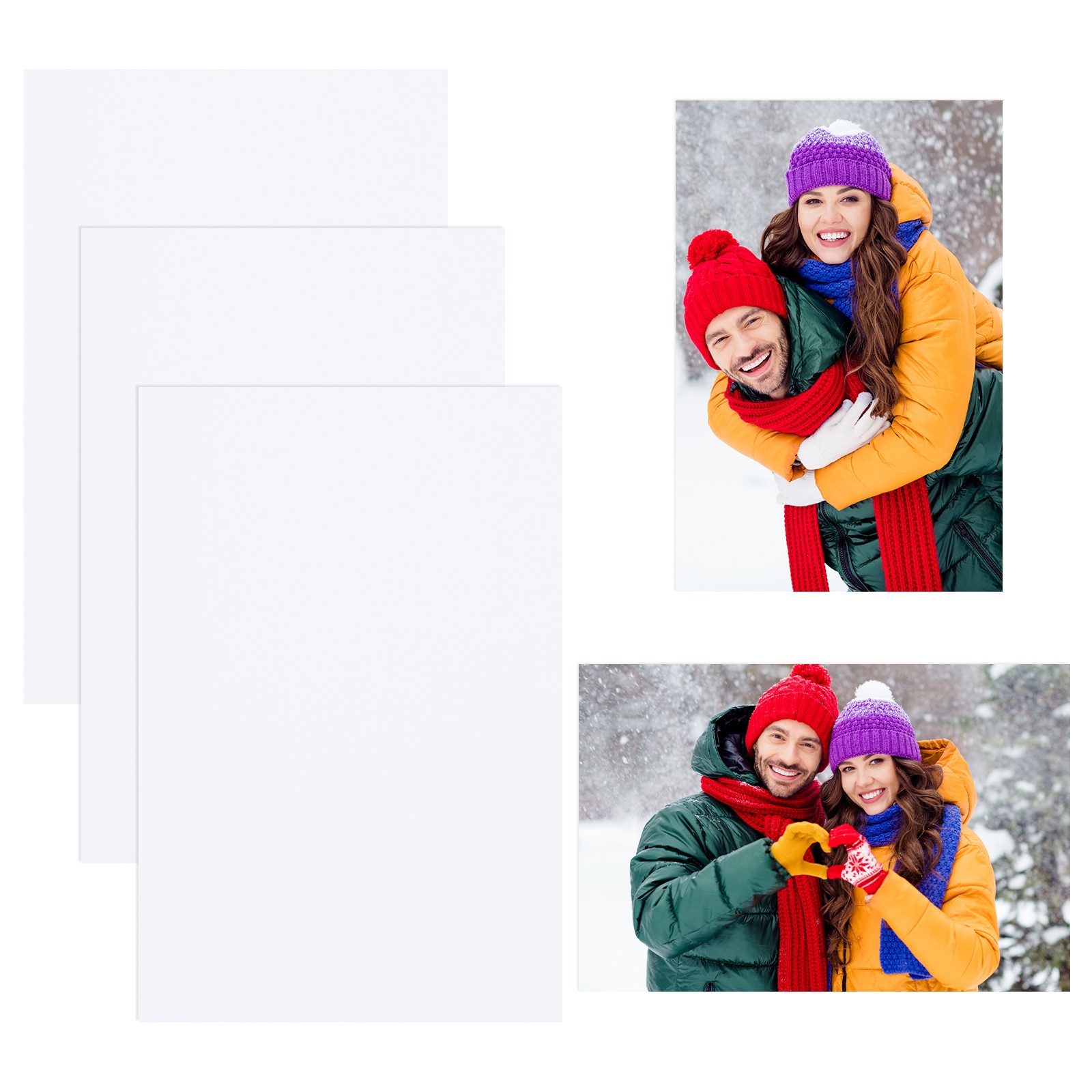 3 Pcs 4x6 Inch Sublimation Blanks, Aluminum Sublimation Metal, Pearl White
