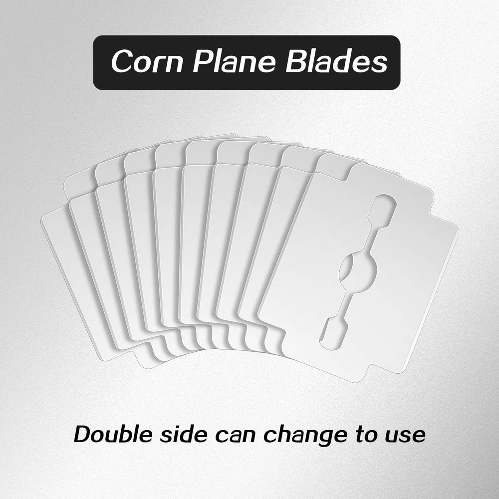 Mudder 120 Pieces Callus Shaver Replacement Blades Corn Plane Silver