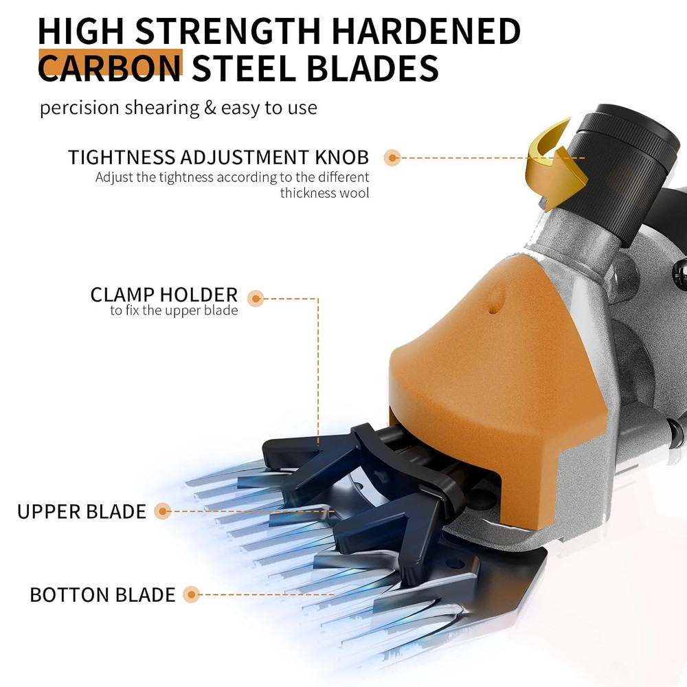 Heavy Duty Sheep Shears 1200W 6 Speed Adjustable
