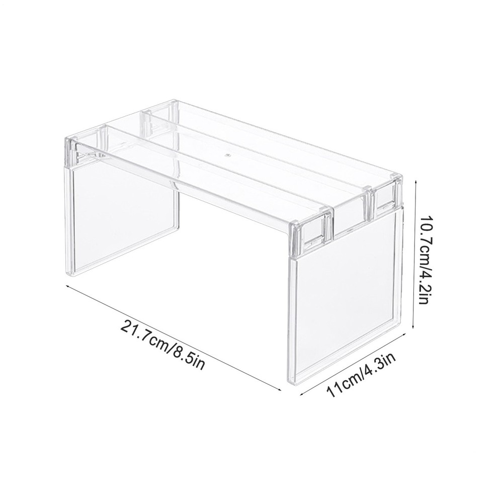 Refrigerator Organizer Shelf Rack Stackable Clear Storage Rack for Cabinet