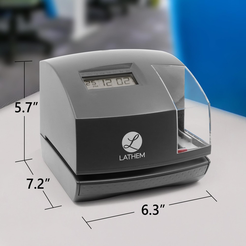 Lathem 1600e Time Clock Punch Machine & Document Stamp, Time Keeping System w...