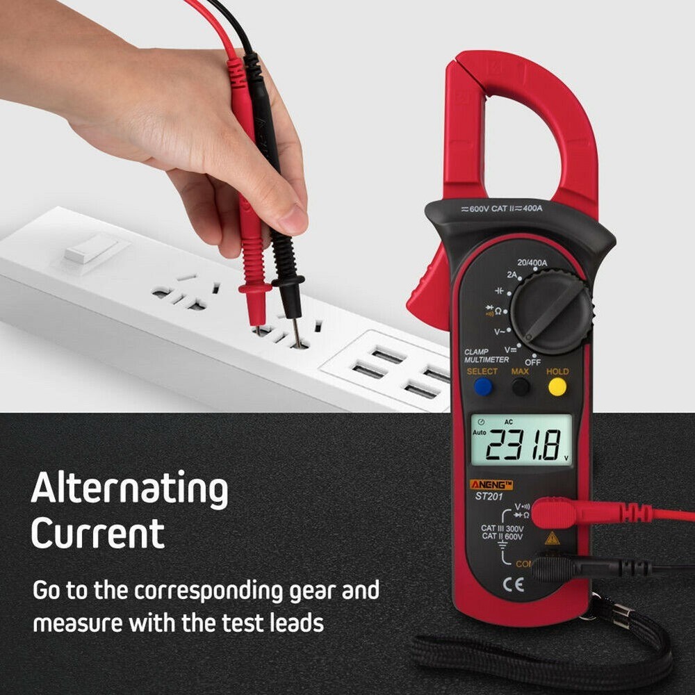 Digital Multimeter AC DC Clamp Voltmeter Ammeter Ohmmeter Volt Tester Meter