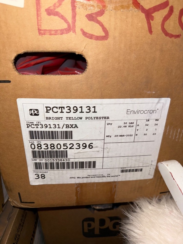 PPG Powder Coat Bright Yellow Polyester 50 lbs!