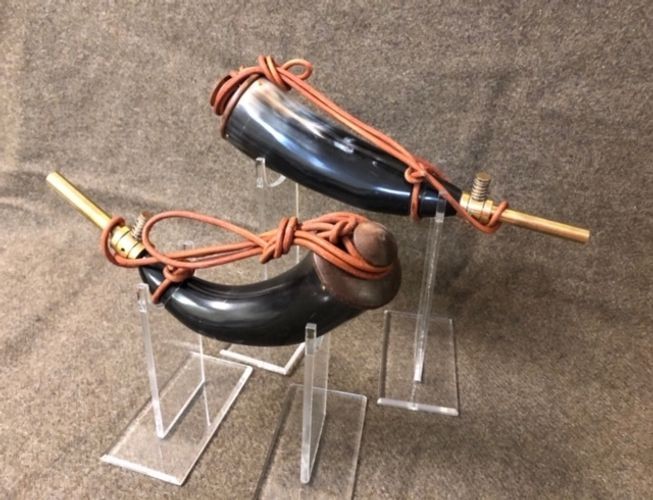 Powder Horn with Brass Spout and Measure