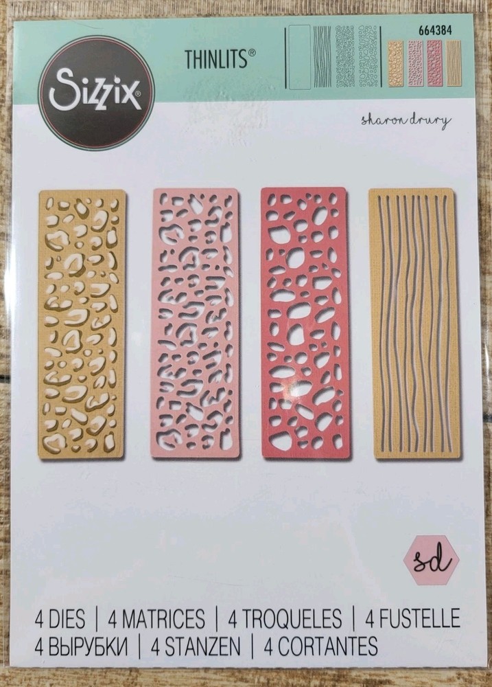 Sizzix Thinlits WILD THING Metal Dies By Sharon Drury #664384