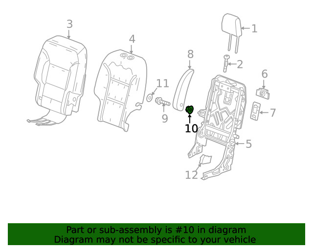 Genuine GM Armrest Bushing 84326056