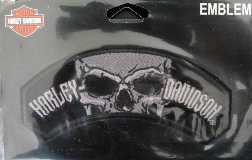 Harley Davidson Devour Subdued Skull Rocker Emblem / Patch