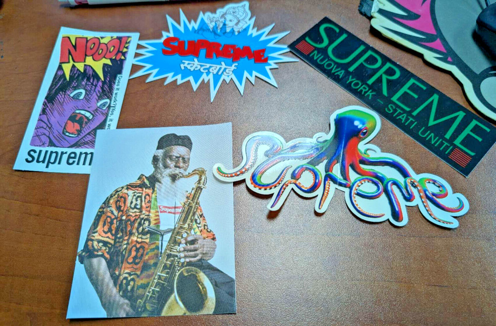 5x Supreme Box Logo Sticker Bundle 100% Authentic Does It Work Tentacles Cctopus