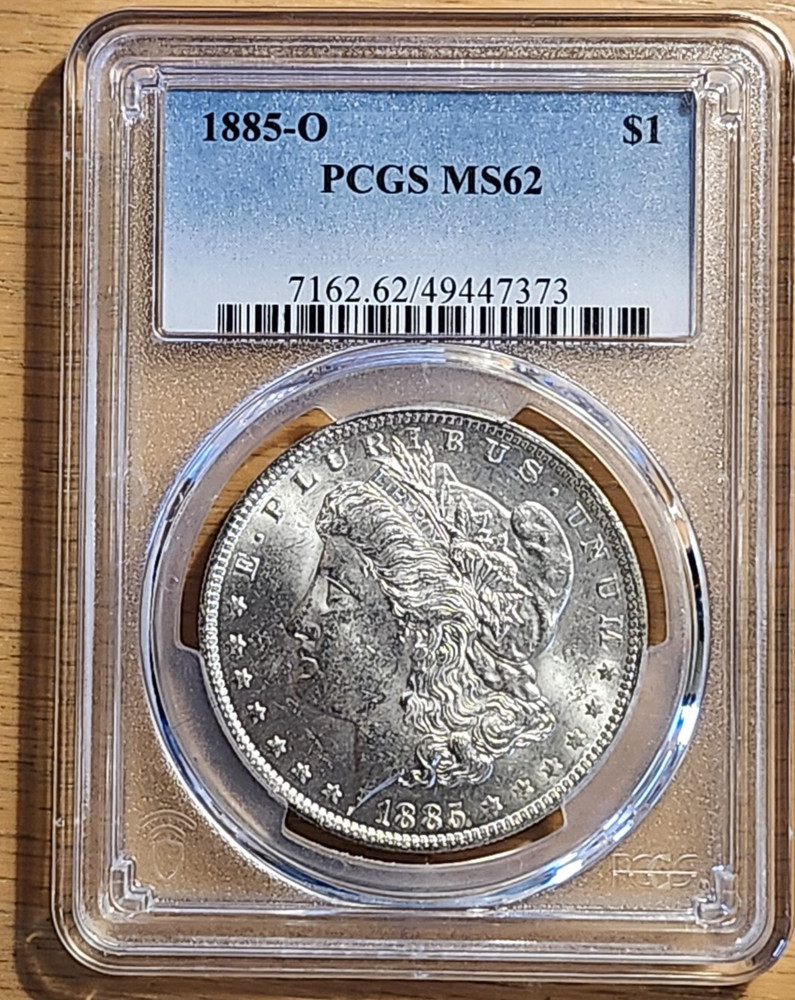 1885 O  PCGS MS62 MORGAN 90% SILVER