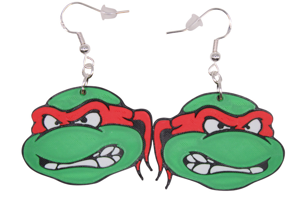 Ninja Turtles Earrings - 3D Printed Earrings