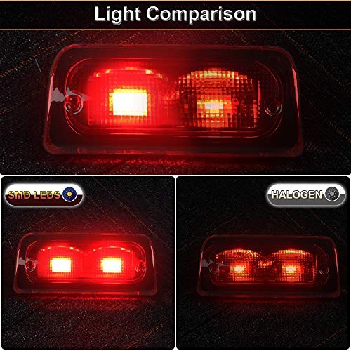 3rd Third Brake Light Lens Compatible with 1994-2003 Extended Cab Only Red