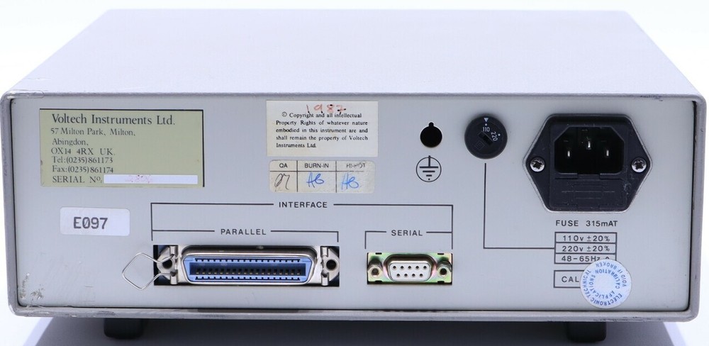VOLTECH TF2000 FREQUENCY RESPONCE ANALYZER