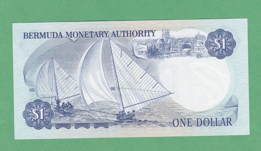 Bermuda 1 Dollar Note P-28b 2 January 1982 UNCIRCULATED