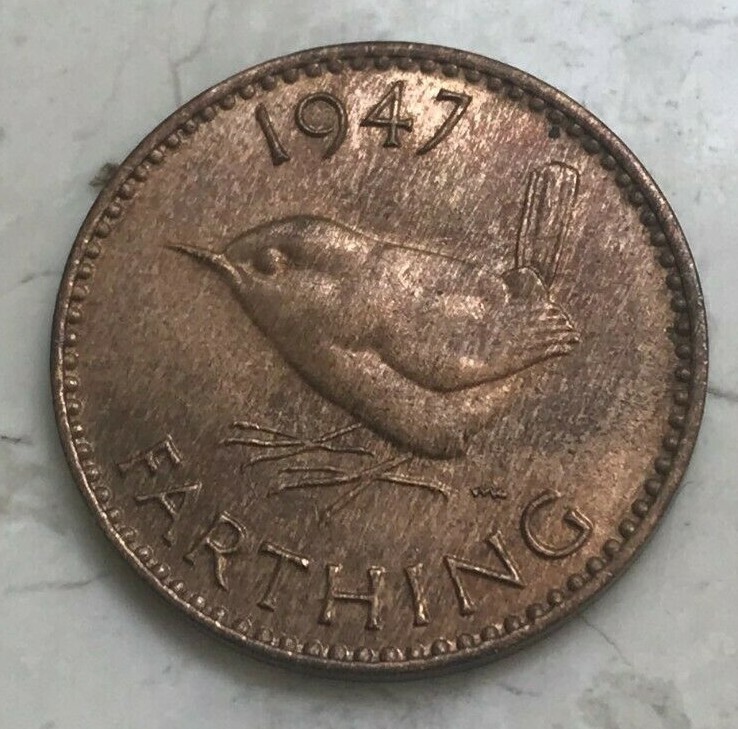 1947 Great Britain 1 One Farthing