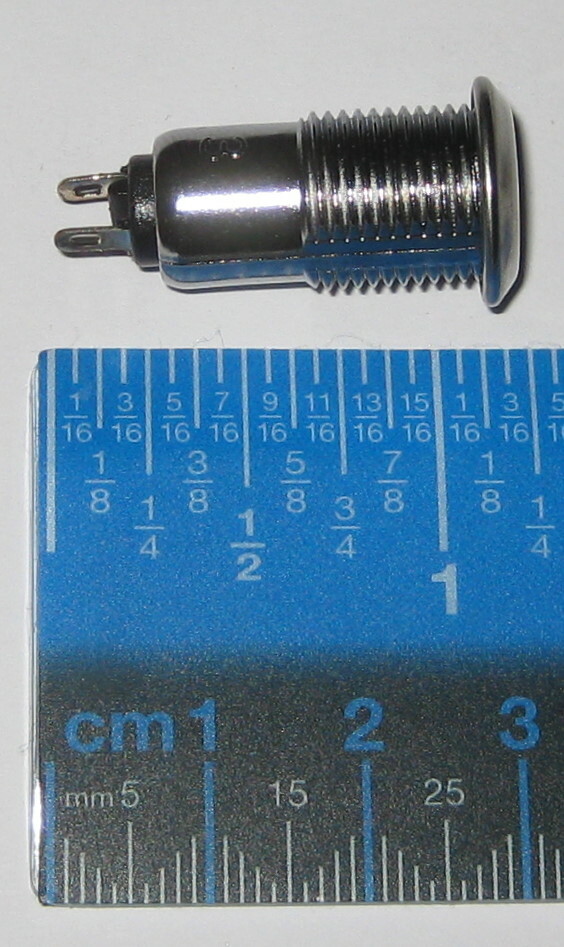5 X SPST Rotary Keylock Switch - 2 Position Switchlock - 1/2" Dia. Panel Mount