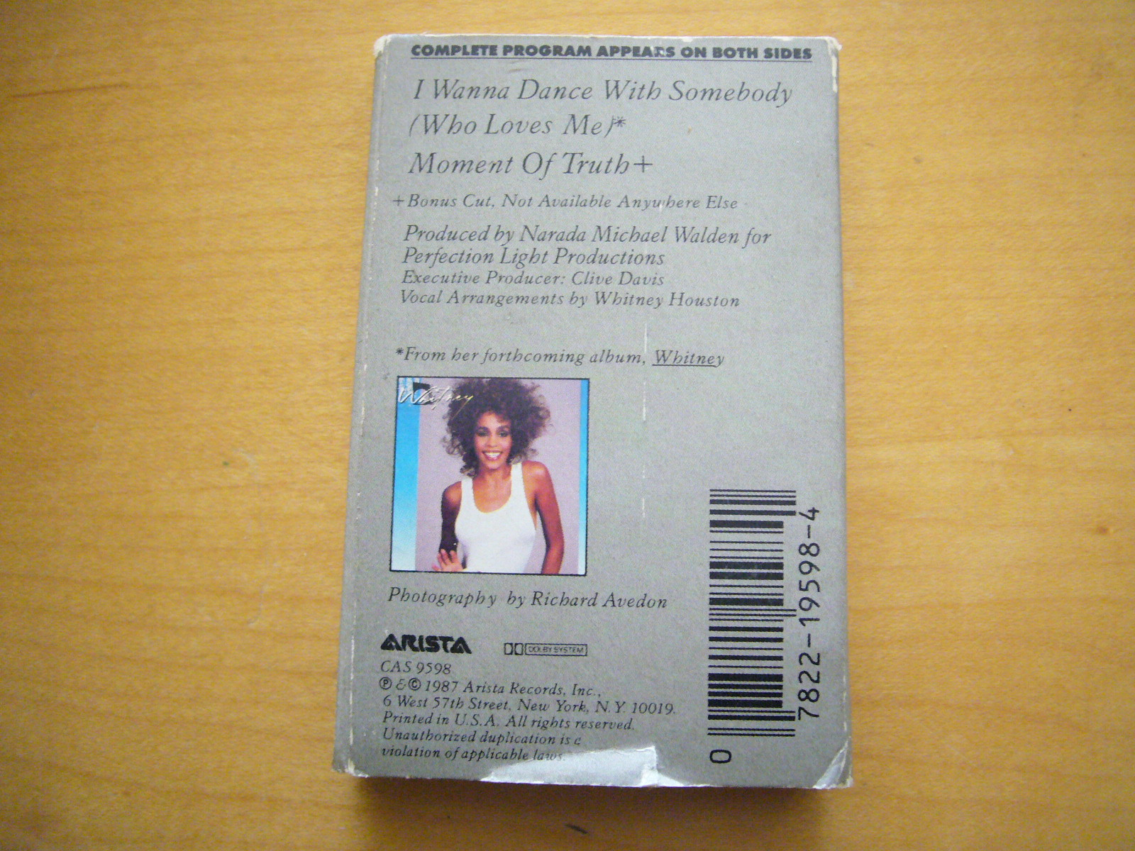 Whitney, I Wanna Dance with Somebody (Who Loves me), BONUS..Moment of Truth,1987