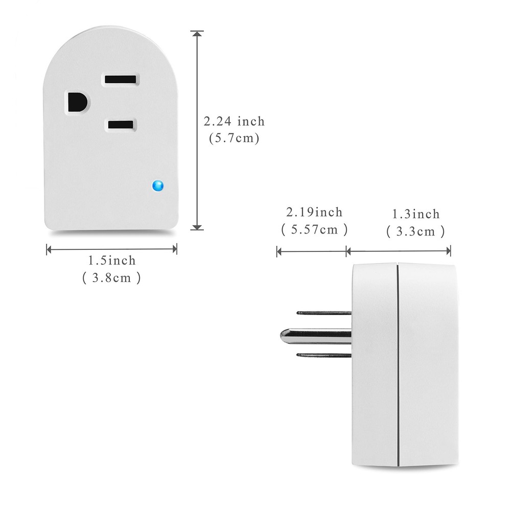 Single Surge Protector Plug, Grounded Outlet Wall Tap Adapter with Indicator ...