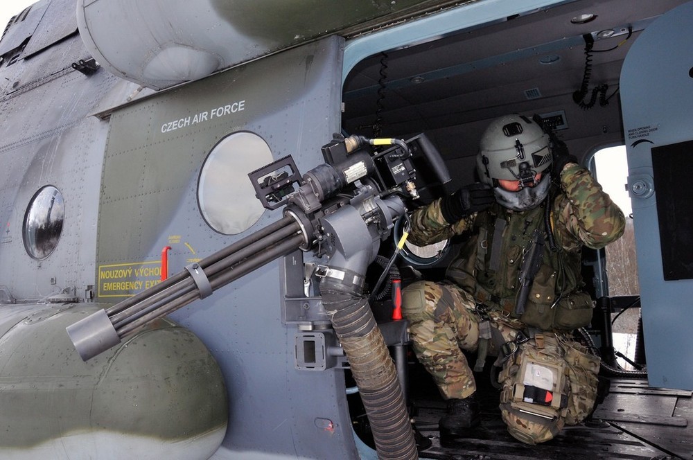 CzAF Czech air force helicopter doorgunner tab & patch