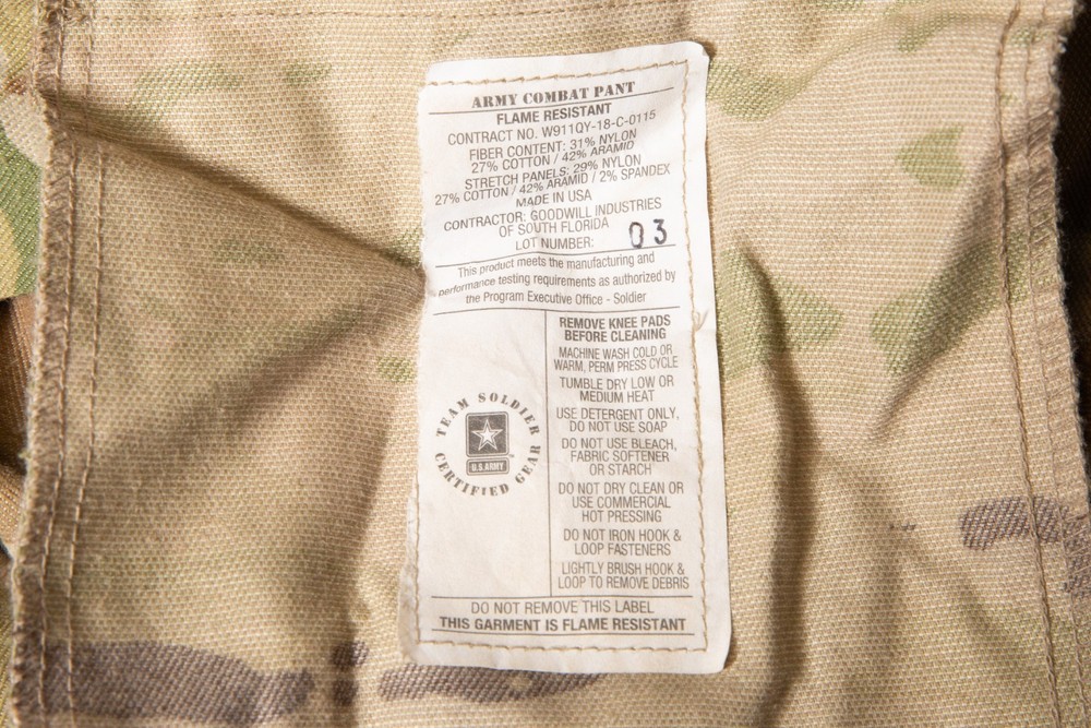 USGI Army Combat Pants Knee Pad Slots OCP Medium Regular