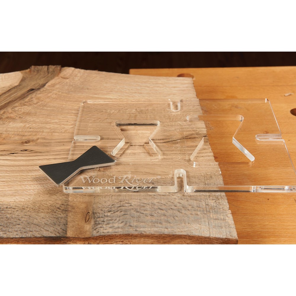 WOODRIVER Router Inlay Template Bowtie