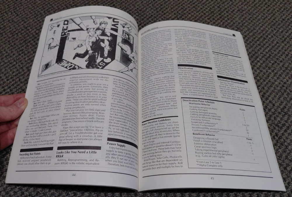 Paranoia RPG Accessory - The Bot Abusers Manual - West End Games 12012