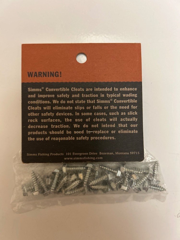 Simms convertible cleat system fly fishing