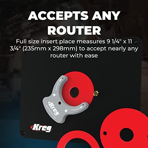Kreg Precision Router Table Insert Plate - Predrilled for Porter Cable 690 890